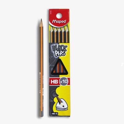 Black Peps HB Triangular Pencils Maped