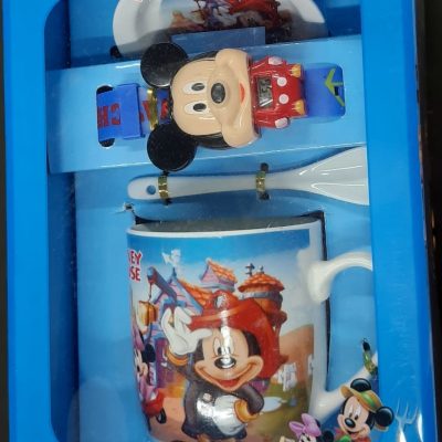 Mickey Mouse Coffee Mug Set With Wrist Watch